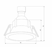 Встраиваемый светильник Elektrostandard S1de 25059/01 цвет Белый-5