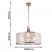 Подвесной светильник Favourite Himiko 2551-9P цвет плафона/подвески Белый, цвет арматуры Латунь-2