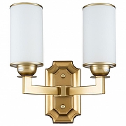 Бра Favourite Sollemnis 2621-2W цвет плафона/подвески Белый, цвет арматуры Латунь