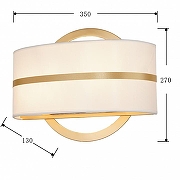 Бра Favourite Mateo 2634-2W цвет плафона/подвески Белый, Золото, цвет арматуры Золото-3