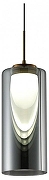 Подвесной светильник Velante 264 264-026-01 цвет плафона/подвески Дымчатый, цвет арматуры Медь, Черный