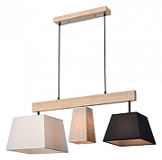 Подвесной светильник Velante 267 267-713-03 цвет плафона/подвески Белый, Бежевый, Черный, цвет арматуры Коричневый, Черный-1