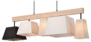 Подвесной светильник Velante 267 267-713-05 цвет плафона/подвески Белый, Бежевый, Черный, цвет арматуры Коричневый, Черный