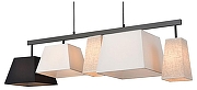 Подвесной светильник Velante 268 268-023-05 цвет плафона/подвески Белый, Бежевый, Черный, цвет арматуры Черный