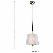 Подвесной светильник Favourite Sade 2690-1P цвет плафона/подвески Серый, цвет арматуры Золото-3