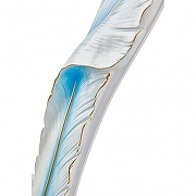 Накладной светильник Arte Milano AM-268101 269101/D180/H880/27W/3K Bl цвет плафона/подвески Белый, Синий, цвет арматуры Белый-4