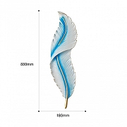 Накладной светильник Arte Milano AM-268101 269101/D180/H880/27W/3K Bl цвет плафона/подвески Белый, Синий, цвет арматуры Белый-9