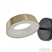 Бра Arte Milano Ferrara-71079 271079/1B BK/GD цвет плафона/подвески Золото, цвет арматуры Черный-6