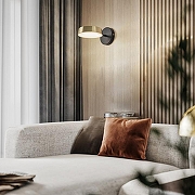 Бра Arte Milano Ferrara-71079 271079/1B BK/GD цвет плафона/подвески Золото, цвет арматуры Черный-7