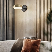 Бра Arte Milano Ferrara-71079 271079/1B BK/GD цвет плафона/подвески Золото, цвет арматуры Черный-8