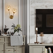 Бра Arte Milano Neapolis-72880 272880/2B GD цвет плафона/подвески Оранжевый, цвет арматуры Золото-7