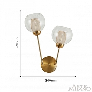 Бра Arte Milano Neapolis-72880 272880/2B GD цвет плафона/подвески Оранжевый, цвет арматуры Золото-9