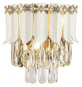 Накладной светильник Favourite Frons 2734-3W цвет плафона/подвески Белый, Прозрачный, цвет арматуры Золото-1