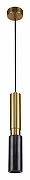 Подвесной светильник Favourite Decus 2760-1P цвет плафона/подвески Черный, Латунь, цвет арматуры Латунь-1