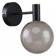 Бра Favourite Eternity 2766-1W цвет плафона/подвески Серый, цвет арматуры Латунь, Черный