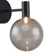 Бра Favourite Eternity 2766-1W цвет плафона/подвески Серый, цвет арматуры Латунь, Черный-2