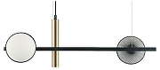 Подвесной светильник Favourite Odd 2826-2P цвет плафона/подвески Белый, цвет арматуры Черный
