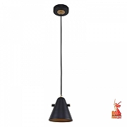 Подвесной светильник F-promo Rigor 2844-1P цвет плафона/подвески Черный, цвет арматуры Черный