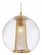 Подвесной светильник Favourite Funnel 2881-1P цвет плафона/подвески Золото, Прозрачный, цвет арматуры Золото