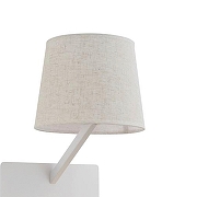 Бра с подсветкой и полкой Favourite Liga 2895-1W цвет плафона/подвески Бежевый, цвет арматуры Белый, Коричневый-1