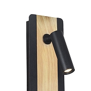 Бра Favourite Fonte 2897-1W цвет плафона/подвески Черный, цвет арматуры Коричневый, Черный-1