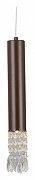 Подвесной светильник F-promo Merger 2919-1P цвет плафона/подвески Прозрачный, цвет арматуры Коричневый