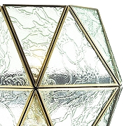 Накладной светильник Favourite Osten 2925-1W цвет плафона/подвески Прозрачный, цвет арматуры Латунь-1