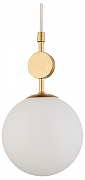 Подвесной светильник Favourite Absolute 2928-1P цвет плафона/подвески Опал, цвет арматуры Золото