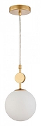 Подвесной светильник Favourite Absolute 2928-1P цвет плафона/подвески Опал, цвет арматуры Золото-1