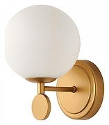 Бра Favourite Absolute 2928-1W цвет плафона/подвески Опал, цвет арматуры Золото