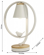 Настольная лампа F-promo Uccello 2939-1T цвет плафона/подвески Белый, цвет арматуры Белый, Бежевый-5