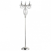 Торшер Chiaro Валенсия 3 299042303 цвет плафона/подвески Прозрачный, цвет арматуры Серебро