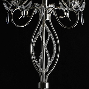 Торшер Chiaro Валенсия 3 299042303 цвет плафона/подвески Прозрачный, цвет арматуры Серебро-4