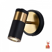 Спот Favourite Light point 2997-1W цвет плафона/подвески Черный, Золото, цвет арматуры Золото