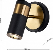 Спот Favourite Light point 2997-1W цвет плафона/подвески Черный, Золото, цвет арматуры Золото-6