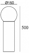 Ландшафтный светильник Escada 30001 30001G/01 цвет плафона/подвески Белый, цвет арматуры Серый-2