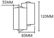 Накладной светильник Escada 30005LED 30005W/02LED цвет плафона/подвески Прозрачный, Хром, цвет арматуры Черный-2