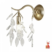 Бра Favourite Brillo 3003-1W цвет плафона/подвески Прозрачный, цвет арматуры Золото