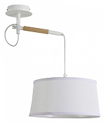 Светильник на штанге F-promo Eureka 3005-1P цвет плафона/подвески Бежевый, цвет арматуры Белый, Коричневый