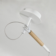 Светильник на штанге F-promo Eureka 3005-1P цвет плафона/подвески Бежевый, цвет арматуры Белый, Коричневый-6