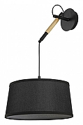 Светильник на штанге F-promo Eureka 3006-1P цвет плафона/подвески Черный, цвет арматуры Коричневый, Черный-1