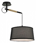 Светильник на штанге F-promo Eureka 3006-1P цвет плафона/подвески Черный, цвет арматуры Коричневый, Черный-3