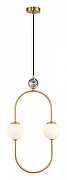 Подвесной светильник Favourite Sangamarmer 3009-2P цвет плафона/подвески Белый, цвет арматуры Латунь-1