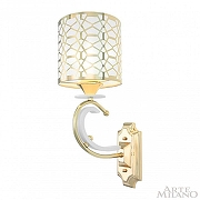 Бра Arte Milano Florentia-1237 301237/1W Wh/Gd цвет плафона/подвески Белый, Золото, цвет арматуры Белый, Золото-1