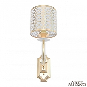 Бра Arte Milano Florentia-1237 301237/1W Wh/Gd цвет плафона/подвески Белый, Золото, цвет арматуры Белый, Золото-2