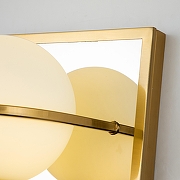 Бра Favourite Blob 3013-1W цвет плафона/подвески Белый, цвет арматуры Латунь, Хром-7