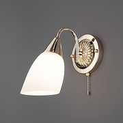 Бра Eurosvet Ellene 30149/1 золото цвет плафона/подвески Белый, цвет арматуры Золото-1