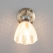 Бра Eurosvet Floranse 30155/1 античная бронза цвет плафона/подвески Белый, Прозрачный, цвет арматуры Бронза, Прозрачный-1