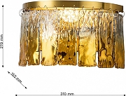 Накладной светильник Favourite Midas 3017-2W цвет плафона/подвески Золото, цвет арматуры Золото-8