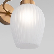 Бра Eurosvet Alva 30184/1 латунь цвет плафона/подвески Белый, цвет арматуры Латунь-2